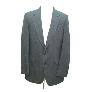 Edgeworth Gray Blazer Mens Size 42L 2 Button Sport Coat Suit Jacket Made in USA